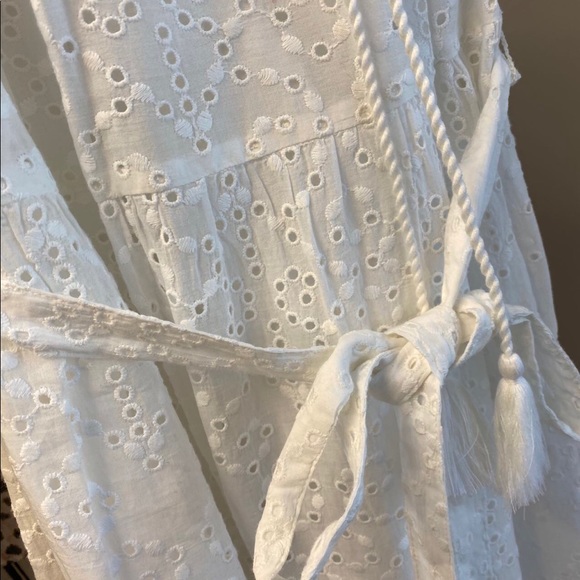 BCBGMaxAzria Eylete Ruffle MiniDress-Off White New - Picture 10 of 11